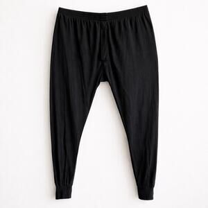 Vintage SilkSkins Black 100% Silk Lounge Pants Relaxed Elastic Waist XL